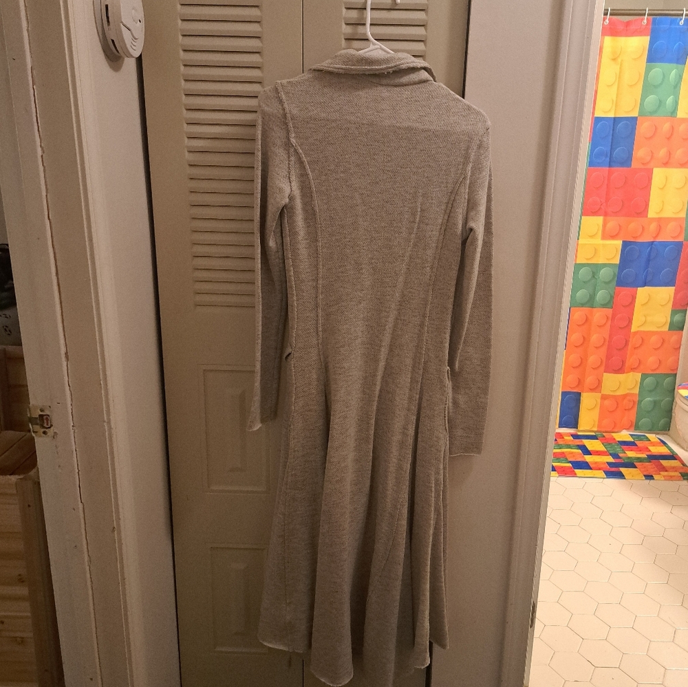 Free People Gray Button-Down Women's Dress Jacket - Picture 2 of 6